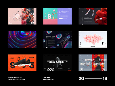 Dribbble Top Nine 🏀⛹ 3d abstract animation branding c4d cinema 4d design fashion glitch identity interaction logo octane render studio typography ui ux web design website