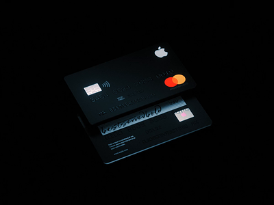 AppleCard 💳 3d abstract animation apple apple devices brand branding c4d card cinema 4d crypto crypto currency holographic interaction logo octane render studio