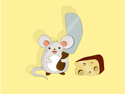 Cute mouse art cartoon cartoon illustration cheese cute design designer illustration illustrator mouse vector