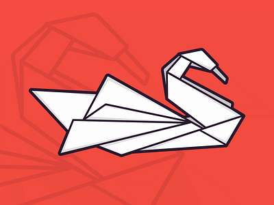 ORIGAMI LOGO branding design fold icon illustration mascot origami vector