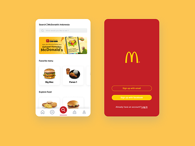 McDonald's App redesign app design figma ui ux