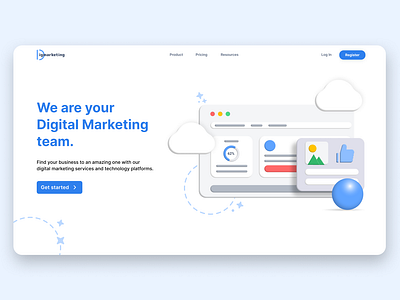 digital marketing - landing page