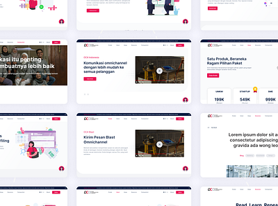 Landing Page - Website OCA Indonesia design figma landingpage ui ux