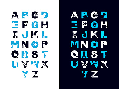 Alphabet alphabet illustration letters poster typography