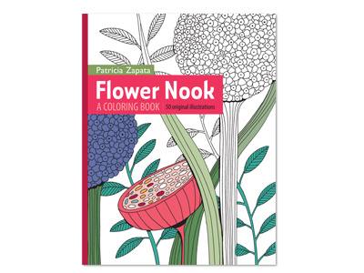 Flower Nook: A Coloring Book book coloring flowers garden illustration