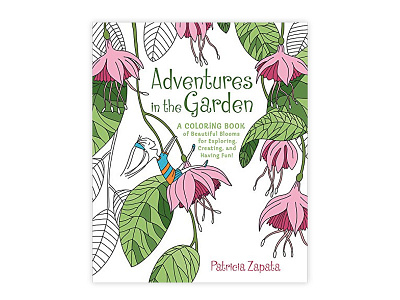 Adventures in the Garden book coloring flowers garden girls kids story