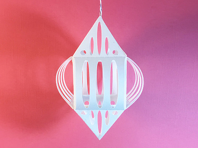 See the Light Ornament 1 3d christmas craft diy mobile ornament paper