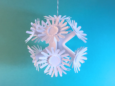 See the Light Ornament 3 3d christmas craft diy mobile ornament paper