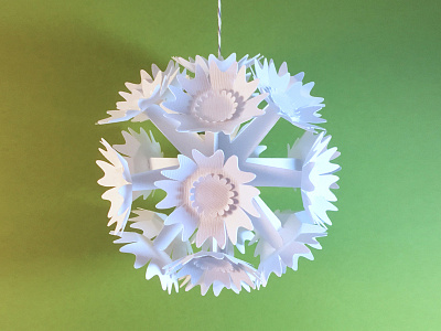 See the Light Ornament 4 3d christmas craft diy mobile ornament paper