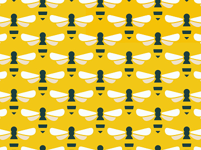 All Bees bees bugs fabric insects pattern surface design