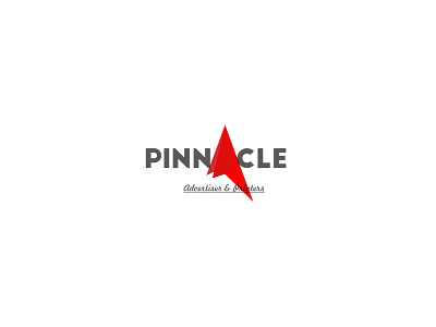 Pinnacle branding illustration logo minimal typography