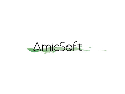 AmieSoft - LOGO illustration logo typography