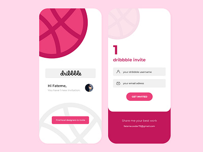 Dribbble Invite android app app app ui design design dribbble best ui dribbble invitation dribbble invite invitation invite iphone ui ux design web design