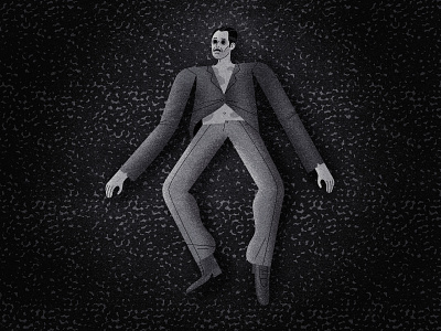 Zigmund Adamski aliens character design flat geometric horror illustration spooky texture ufo