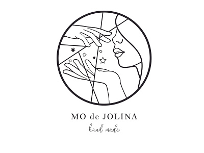 MO de JOLINA logo design for Creative black and white brand branding bw creative illustrator logo logo design vector vector design