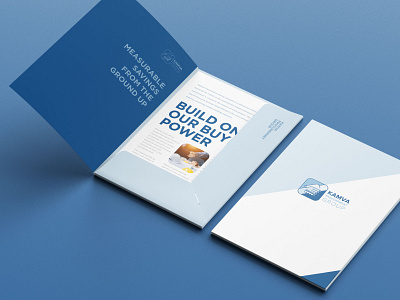 Kamva Folder and Leaflet branding brochure design design graphic design typography