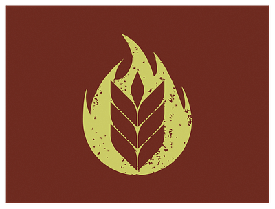 Hot Bakery - Logo Concept a baker bakery bread concept creative design fire flame flat gold golden hot logo red rough test try wheat yellow