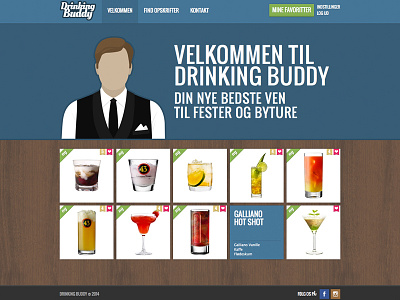 Drinking Buddy design development drinking drinks project recipes web webapplication webdesign webdevelopment website