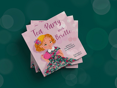 Children book illustration-Tea Party book cover children illustration design girl boook girls illustration illustration illustration for book kids kids book kids story picture book procreate storyboard tea party