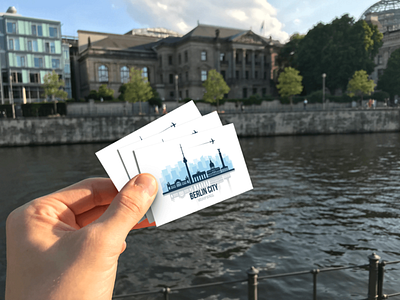Business Card Mockup Berlin - River Spree