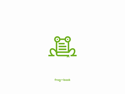 frog + book amphibian animal book dictionary document education frog green isolated jump library logo paper read reading school study university wild wildlife