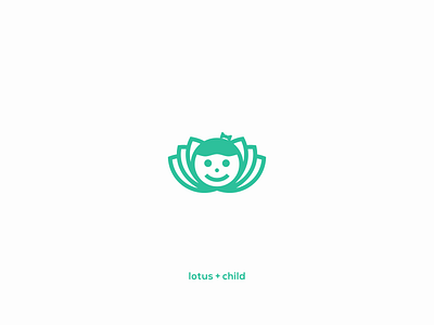 lotus + child beauty bloom blossom boy child floral flower fun girl health kid leaf little logo lotus people plant play spa