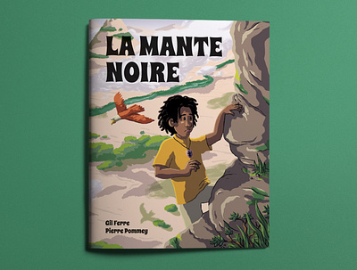 La mante noire book cover childrens book illustration publishing