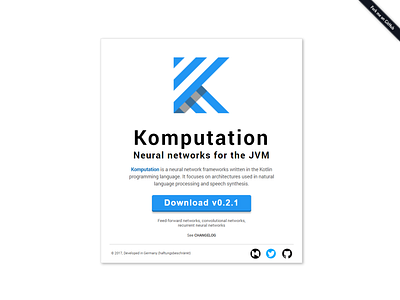 Komputation design landing page landingpage web