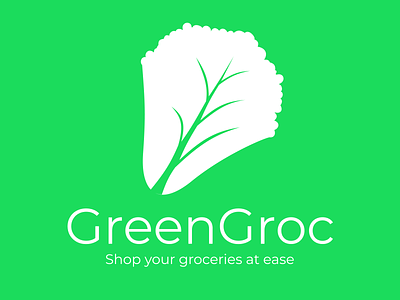 GreenGroc - Shop your groceries at ease app logo brand brand design brand identity branding branding design grocery grocery app grocery store logo logo design logodesign logos logotype