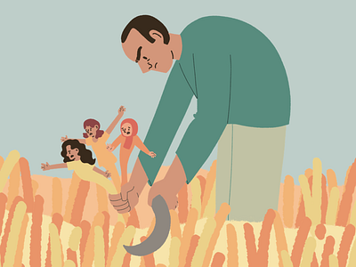 Harvest Season character design editorial gender illustration illustrator photoshop procreate