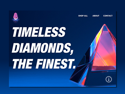 Web Design Concept for Diamond E-Commerce | TetchTech Studio app branding design e commerce landing page logo shopify ui uiux ux web design web design concept website