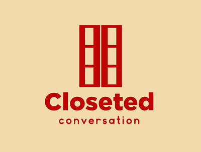 Closeted conversation logo branding design flat graphic design icon logo logodesign minimal vector