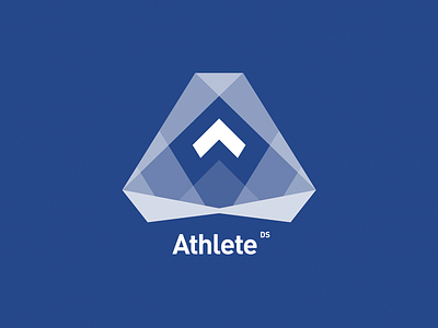 Athlete Ds Blue identity logo sports