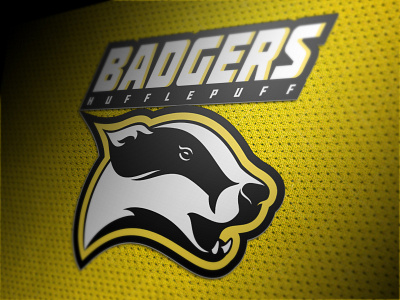 Badgers concept harry potter logo sports vector