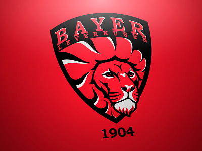 Leverkusen bayer leverkusen bundesliga football lion logo vector