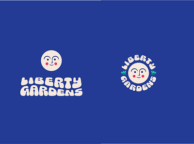 Liberty Gardens Logo brand design branding branding and identity design illustration logo ui vintage