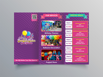 Bangali Baba Event Planners Brochure Design branding brochure brochure design design graphic design illustration illustrator logo menu menu design vector