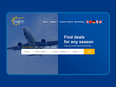 My Flight Bay Landing Page design graphic design home page illustration illustrator landing landing page landing page design layout ui ux vector web webdesign website design