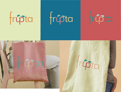 Logo for Frupta supermarket branding concept design green illustrator logo logodesign logodesigner logotype market photoshop supermarket totebag vector weeklywarmup