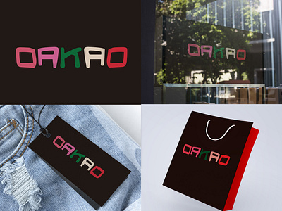 OAKAO fashion art concept dailylogochallenge design illustrator logo logotype oakao photoshop typography vector