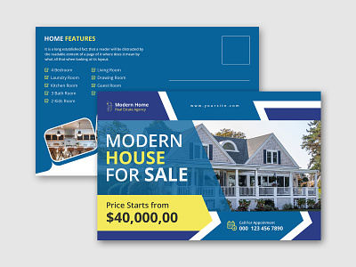 Real Estatate Postcard advertise business postcard commercial design home house house for sale mortgage postcard postcard design postcard project postcard template postcardproject postcards promotion real estate real estate agency real estate agent real estate postcard realestate