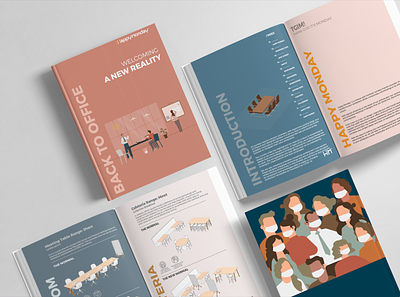 Back To Office: Brochure Design branding brochure design design graphic design illustration