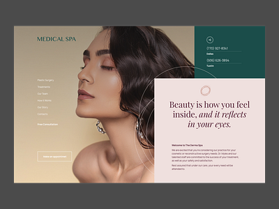 UI Design for Beauty Website branding design digital agency interface ui web design