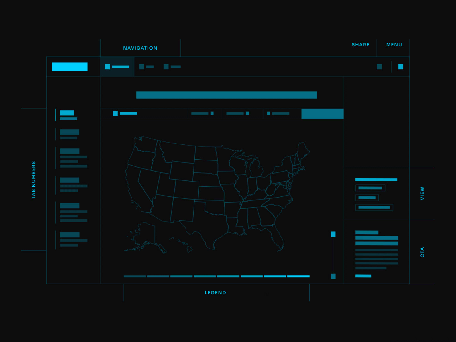 POGO Map Navigation Dashboard animation dashboard design digital agency interaction interface minimal ui web design