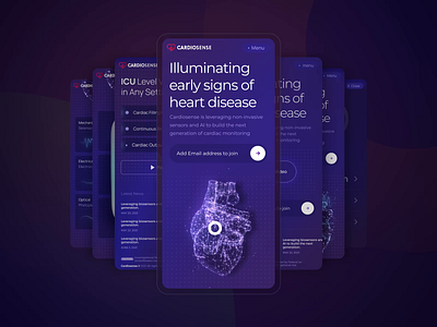 Cardiac Monitoring Interface Design/Animation animation cardio monitoring design digital agency graphic design health interface motion graphics ui