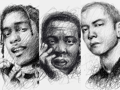 🎶🎵 abstract art artwork blackwhite design eminem gift graphicdesign monochrome music pen portrait rapper rock scribble scribbleart vector vectorart