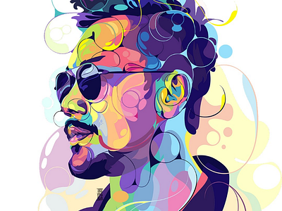 Denny Sumargo artist celebrities color colorful cool design fullcolor graphicdesign illustration liquid men pallet popart portrait portrait illustration style unique vector vectorart