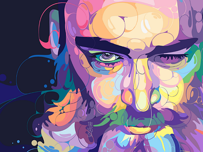 😉 colorful design digital art fullcolor graphicdesign illustration illustrator liquid men popart portrait unique vector vector art