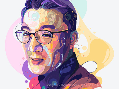 Portrait Illustration abstract colorful design digitalart illustration illustrator portrait style unique vector vectorart