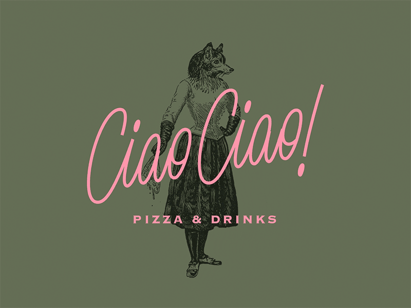 Ciao Ciao brand identity branding brasilia illustration logo pizza logo